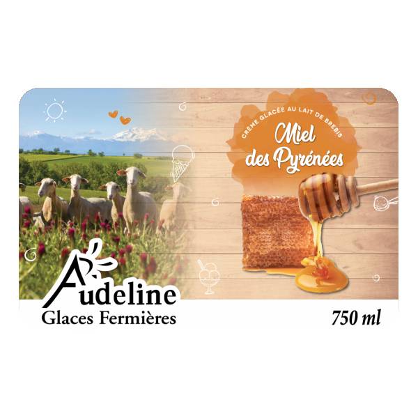 Crème glacée Miel des Pyrénées