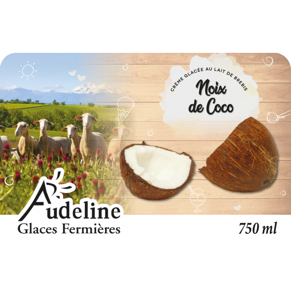 Crème glacée Noix de coco