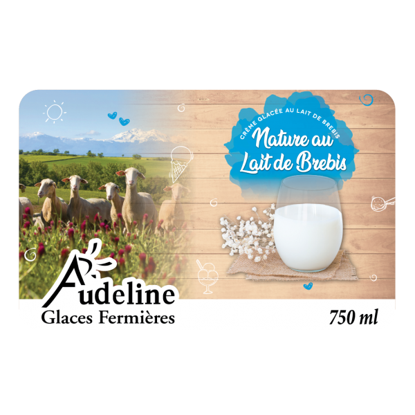 Crème glacée Nature au lait de brebis