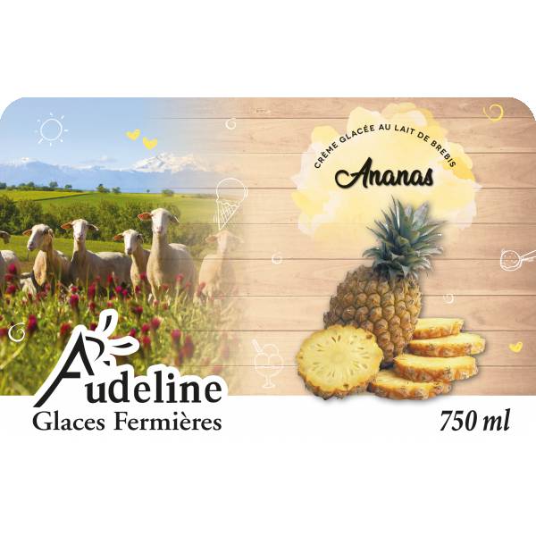 Crème glacée Ananas