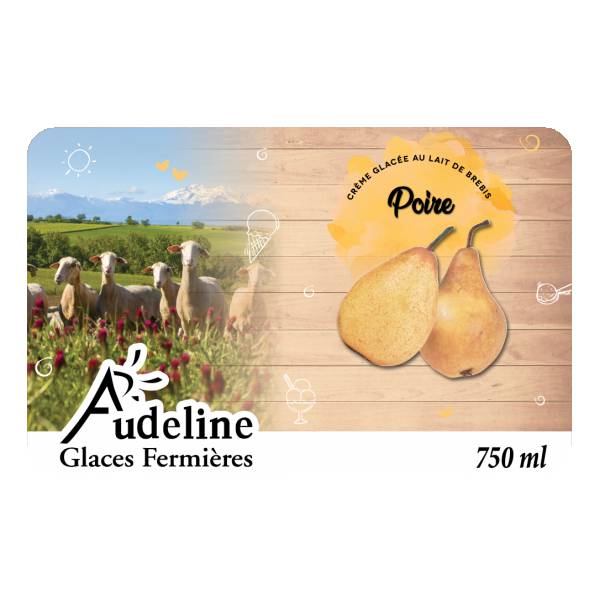 Crème glacée Marbré poire