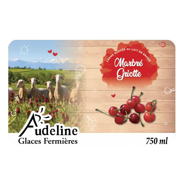 Crème glacée Marbré griotte