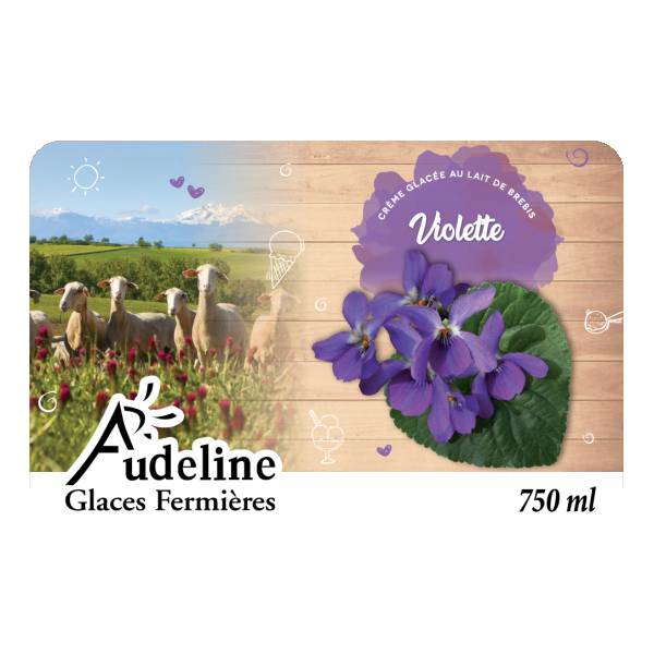 Crème glacée Violette