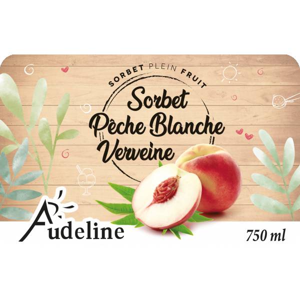 Sorbet Pêche blanche Verveine