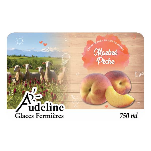 Crème glacée Pêche