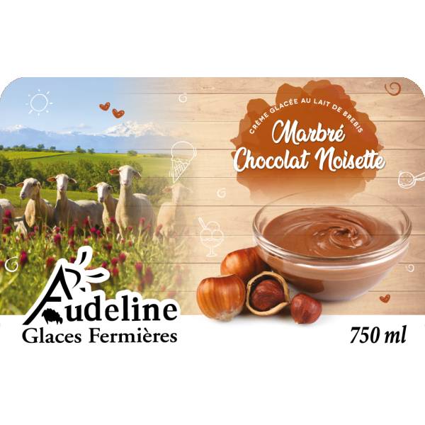 Marbré chocolat noisette