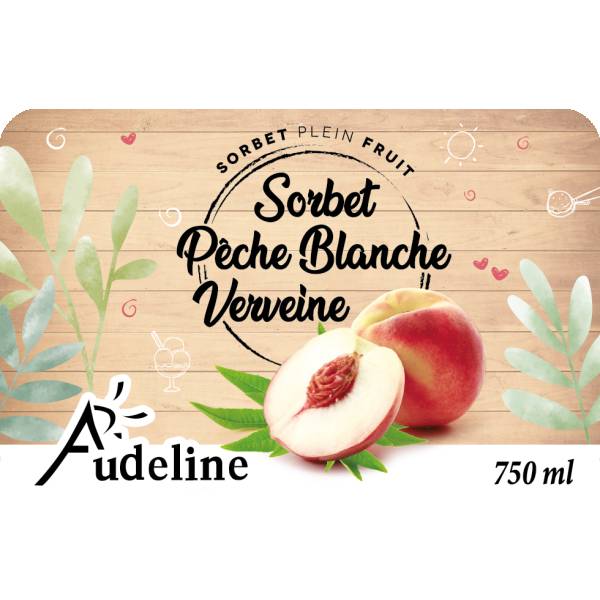 Sorbet Pêche blanche Verveine